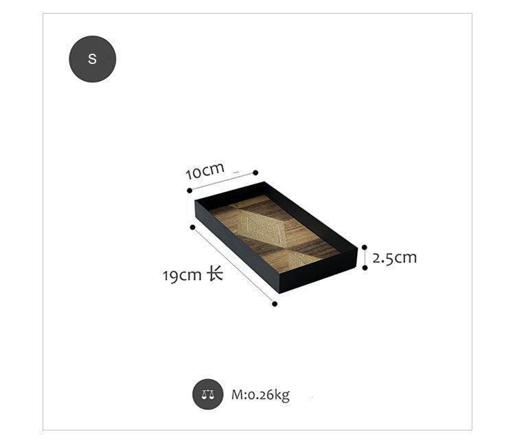 Iron Wood Serving Tray
