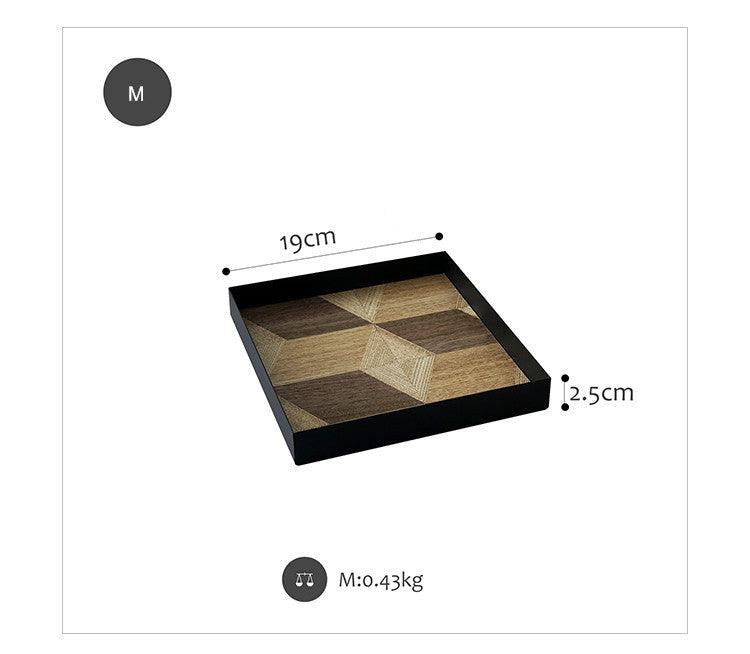 Iron Wood Serving Tray