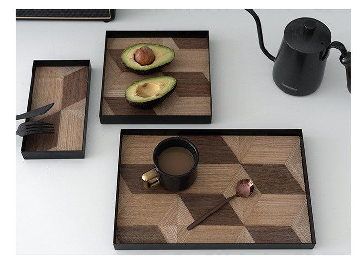 Iron Wood Serving Tray