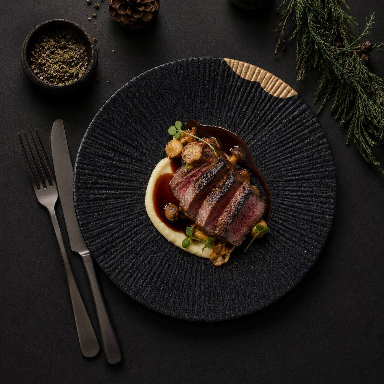 Black & Gold - Plate