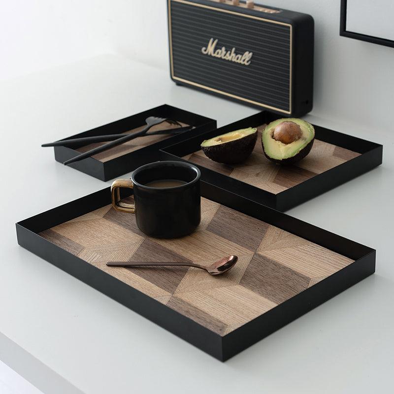 Iron Wood Serving Tray