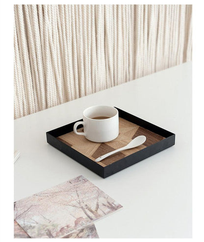 Iron Wood Serving Tray