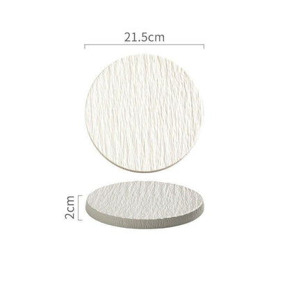 Rock Pattern Ceramic Flat Plate - TableGlow