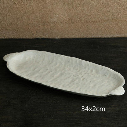 Stoneware Irregular Personalized Plates - TableGlow